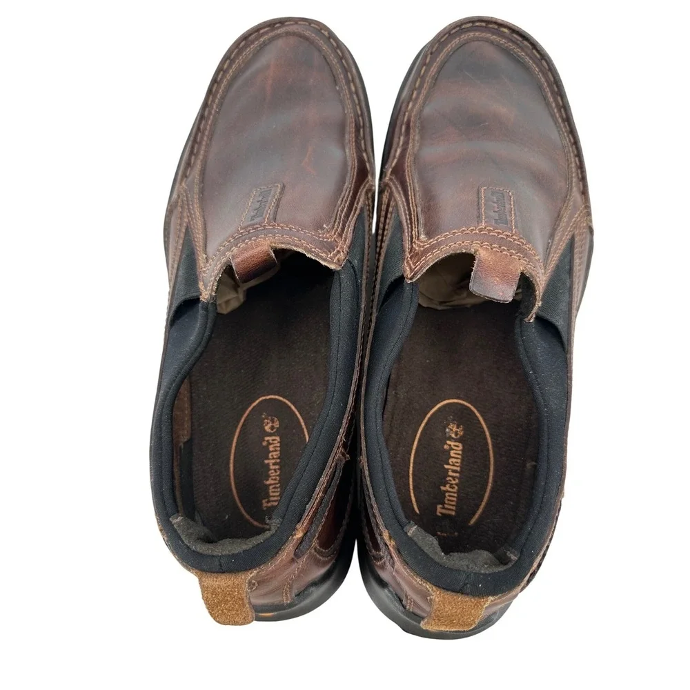 Timberland‎ Men's Brown Leather Slip On Loafers Shoes 74561 Size 9M Casual